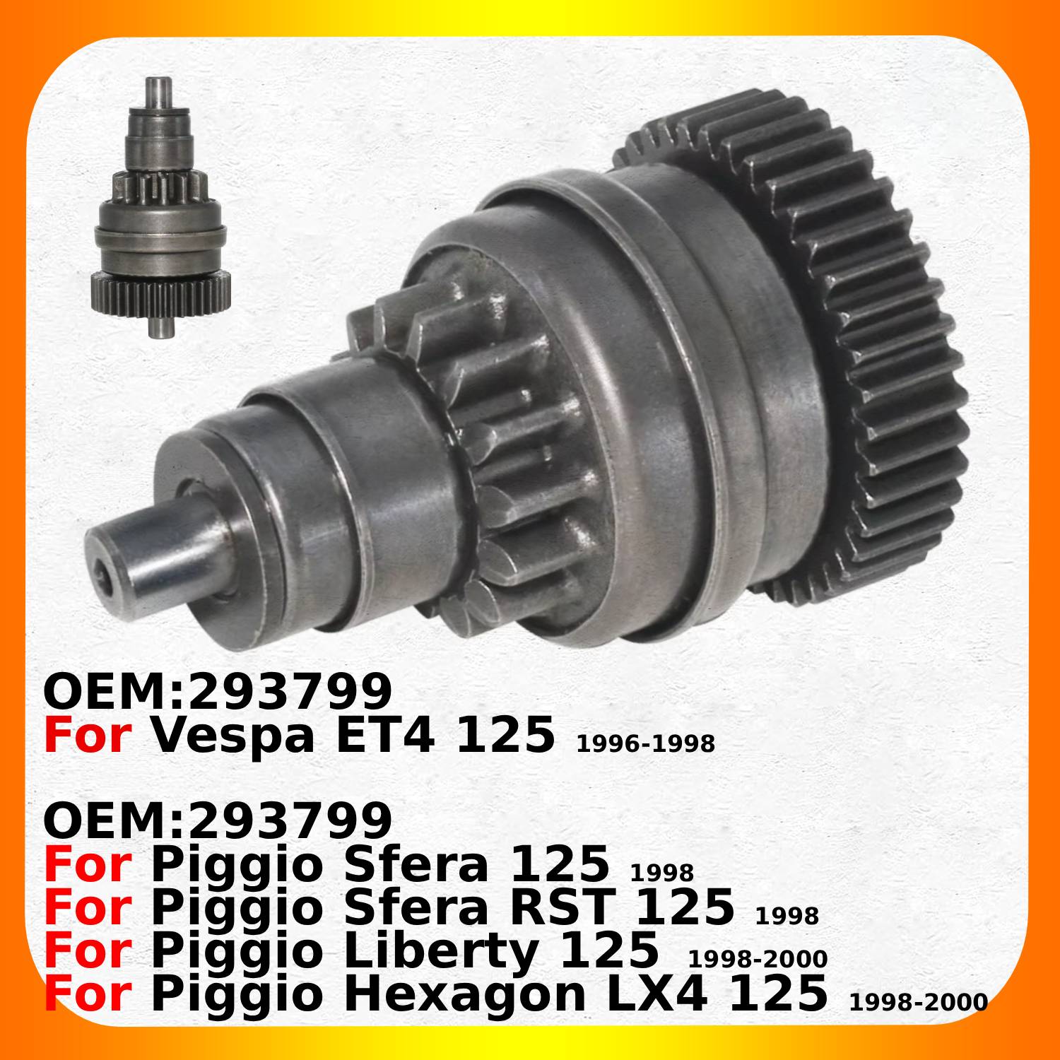 Motorcycle Gear Rst - دراجة نارية بداية محرك Bendix ،