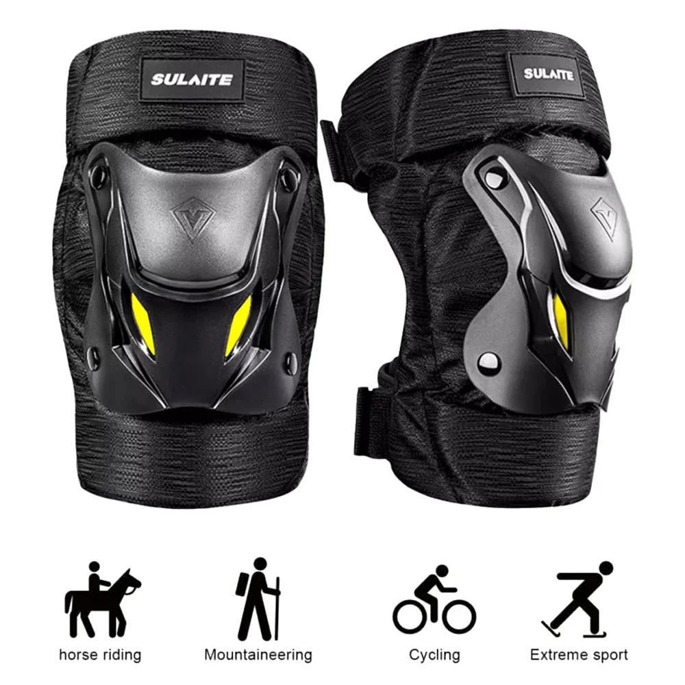 1 زوج دراجة كهربائية دراجة نار - مراجعة Knee Guard Hard وسعره