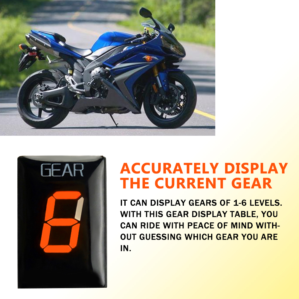 دراجة نارية الملحقات والعتاد م - مراجعة Motorcycle Gear Indicator وسعره