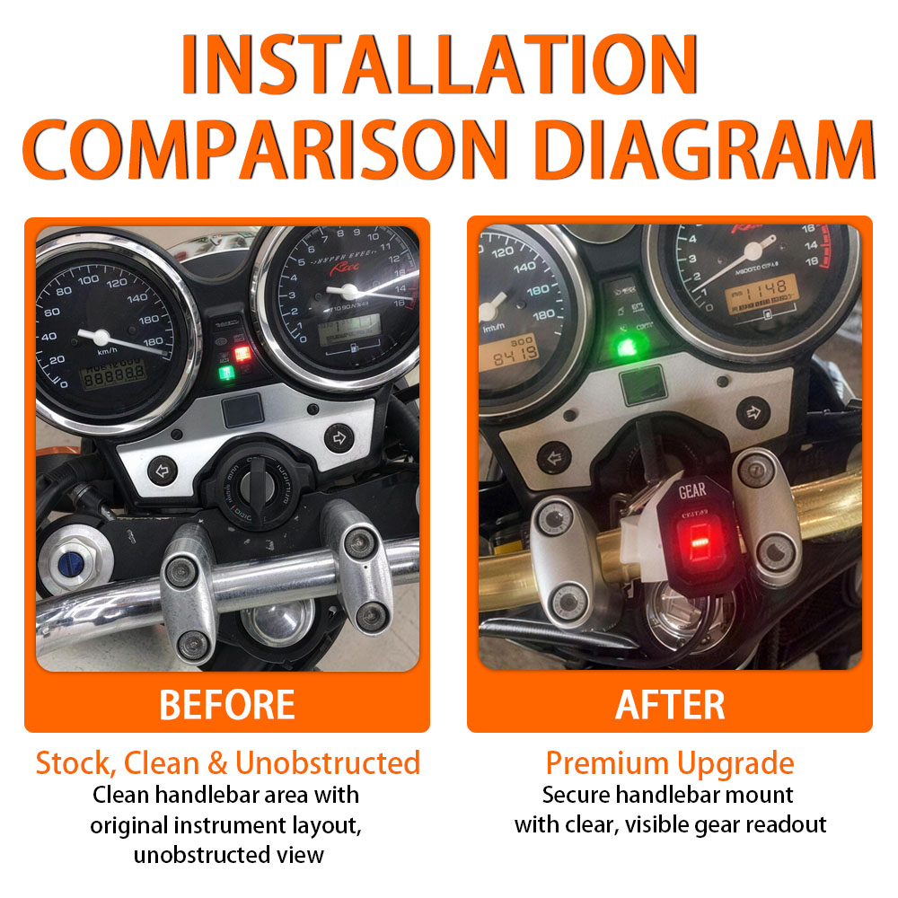 مناسب لإكسسوارات الدراجات النا - مراجعة Motorcycle Gear Indicator وسعره