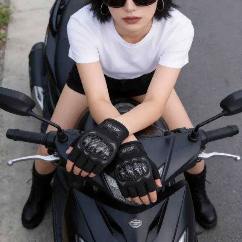 قفازات دراجات نارية نصف إصبع م - مراجعة Xxl Motorcycle Gear وسعره