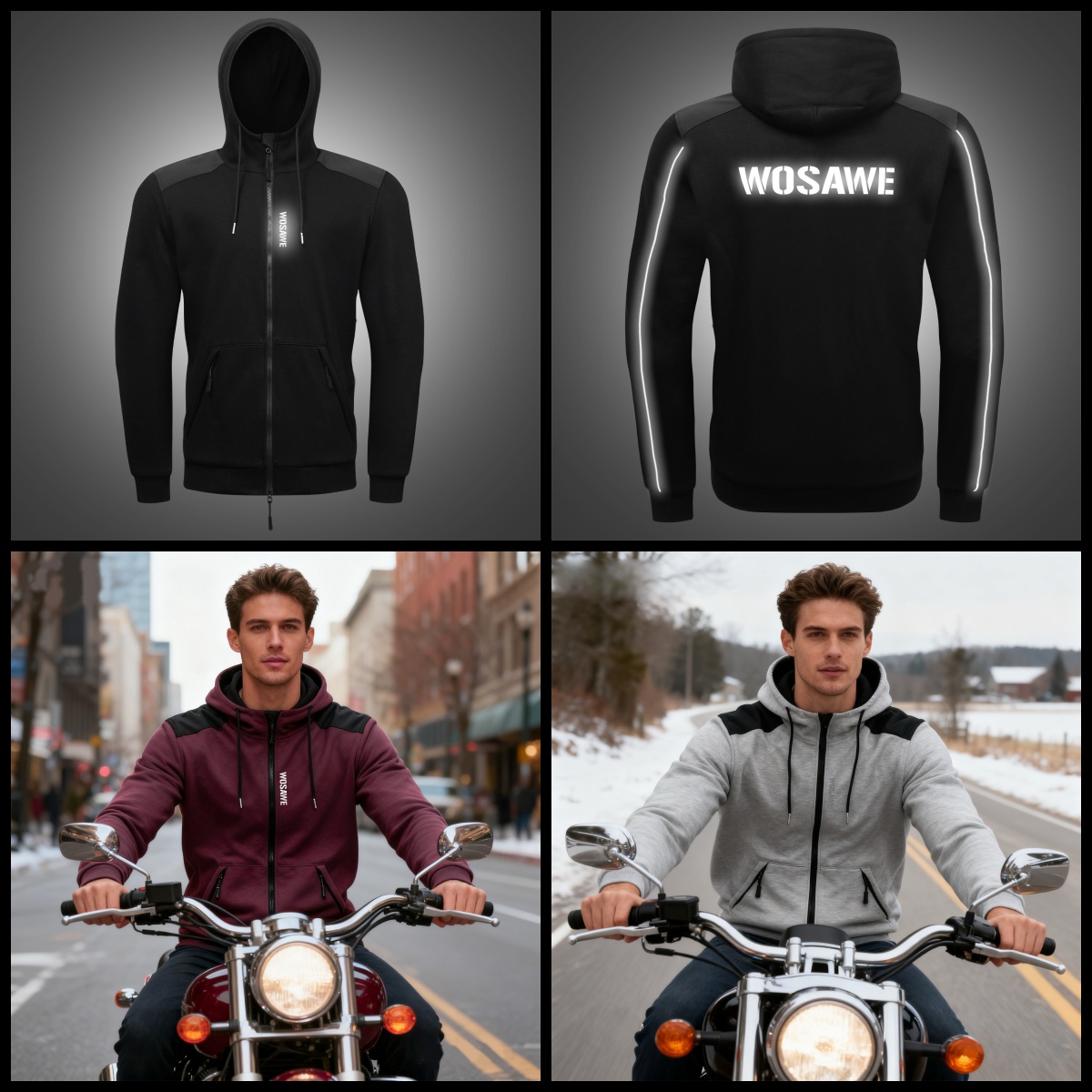 سترة دراجات نارية من WOSAWE، ج - مراجعة Motorcycle Gear Hoodie وسعره