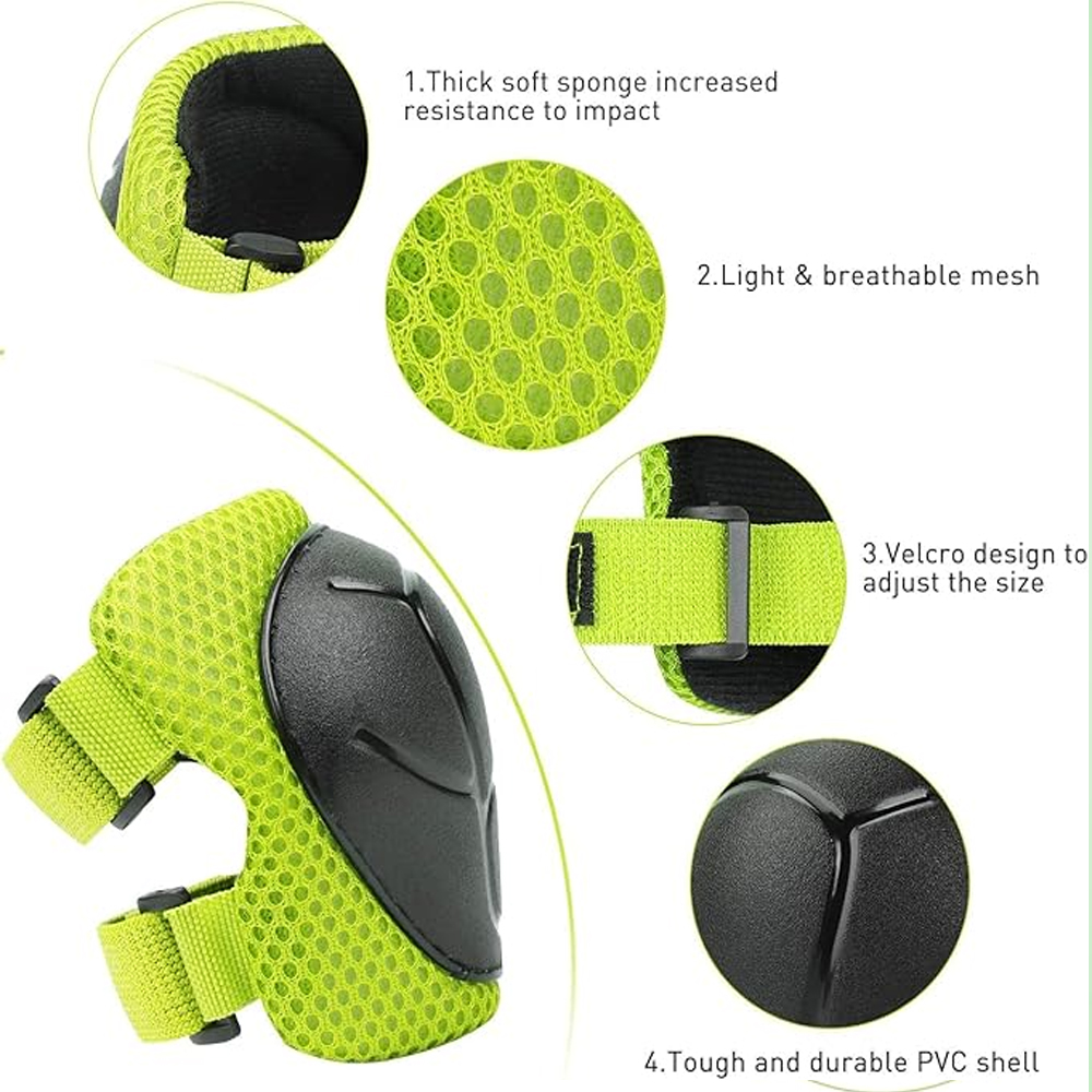 معدات حماية للأطفال: مجموعة وا - مراجعة Knee Guard Hard وسعره